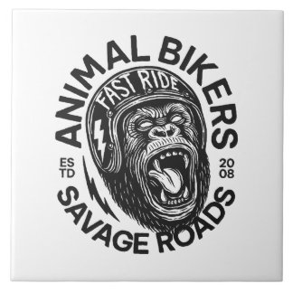 Azulejo Animal Bikers