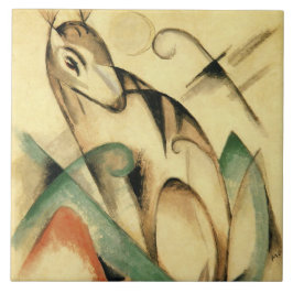 Azulejo Animal mítico sentado (por Franz Marc)