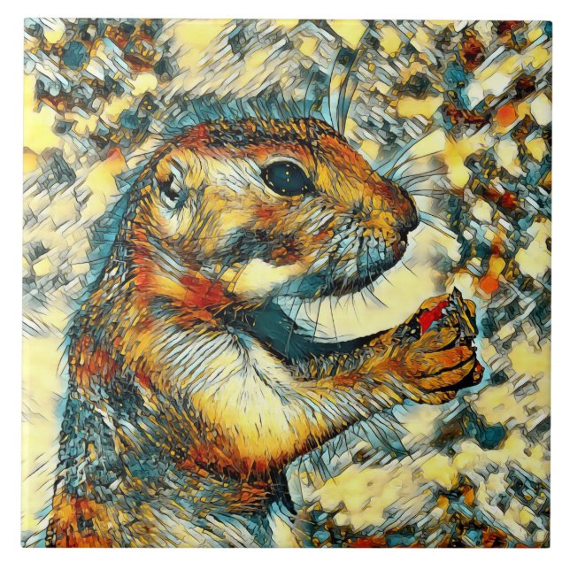 Azulejo AnimalArt_Prairiedog_002 (Frente)