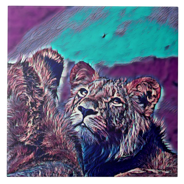 Azulejo AnimalMix_Lion_008 (Frente)