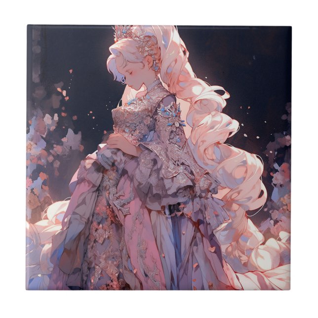 Azulejo Anime Princess Fantasy Art (Frente)