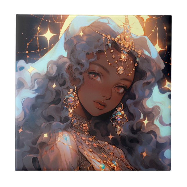 Azulejo Anime Princess Fantasy Art (Frente)