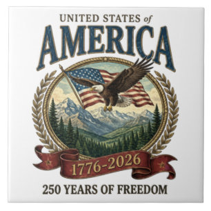 Azulejo Aniversario 250 de América