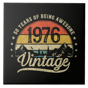 Azulejo Aniversario 50 años Vintage 1976