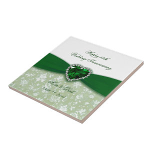 Azulejo Aniversario del 55° Boda de Damask