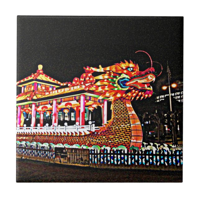 Azulejo Año del dragón en San Francisco (Frente)
