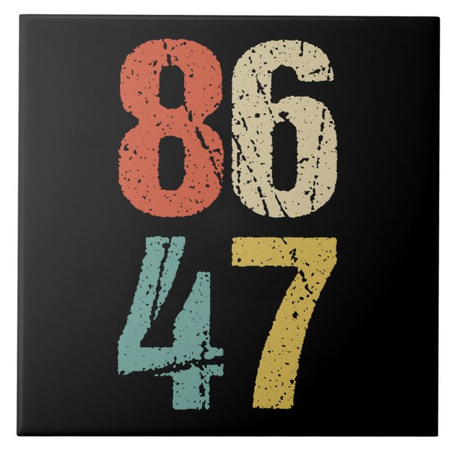 Azulejo Anti-Trump - 86 47 I (Frente)