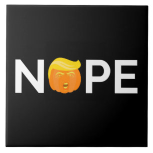 Azulejo Anti-Trump - Nope Edición de Halloween