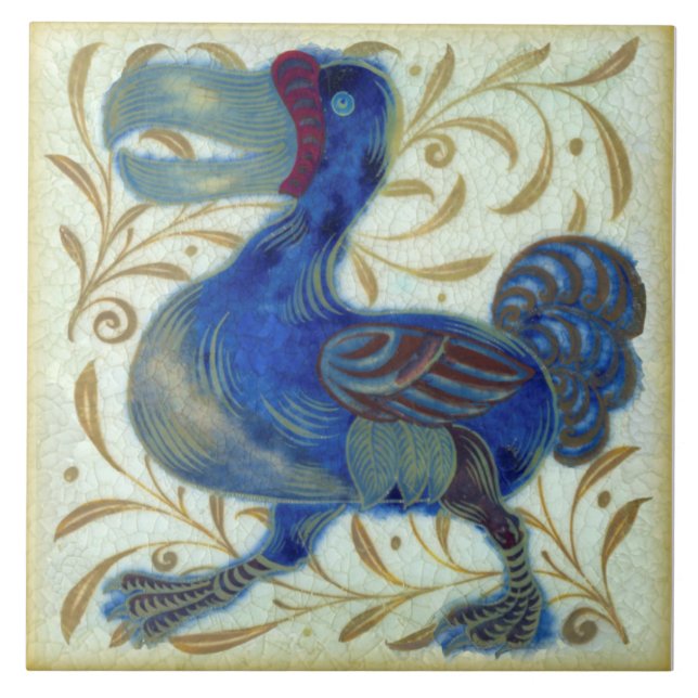 Azulejo Antícola Repro Rare De Morgan Dodo Bird (Frente)