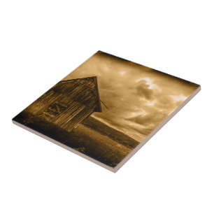 Azulejo antigua granja de campo rústica occidental