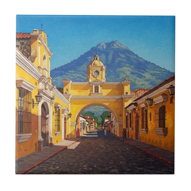 Azulejo Antigua Guatemala Viajes (Frente)
