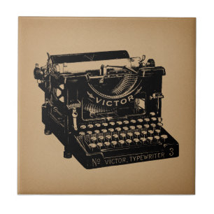 Azulejo Antigua máquina de escribir antigua máquina de esc