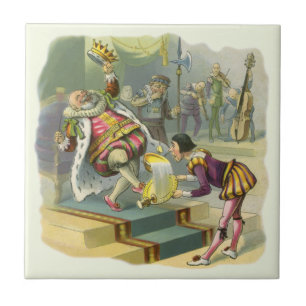 Azulejo Antigua rima infantil poema canción del Viejo Rey