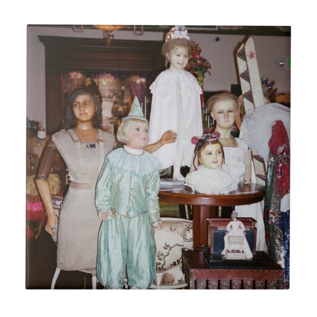 Azulejo Antigüedad de las muñecas vintage (Frente)