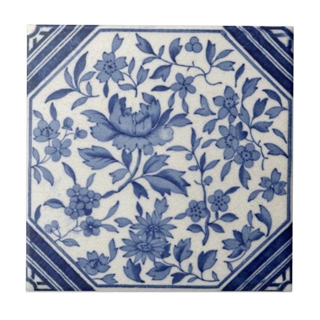 Azulejo Antigüedad Transferware de la reproducción VT0002 (Frente)