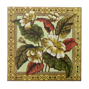 Azulejo Antigüedad Transferware de la reproducción VT001