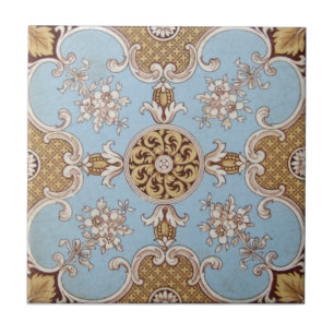 Azulejo Antigüedad Transferware de la reproducción VT003