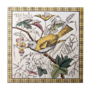 Azulejo Antigüedad Transferware de la reproducción VT0033