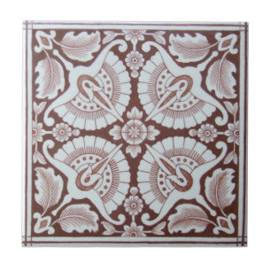 Azulejo Antigüedad Transferware de la reproducción VT004