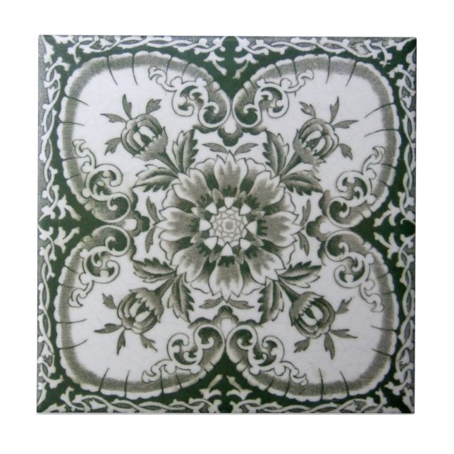 Azulejo Antigüedad Transferware de la reproducción VT0047 (Frente)