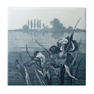 Azulejo Antigüedad Transferware de la reproducción VT006