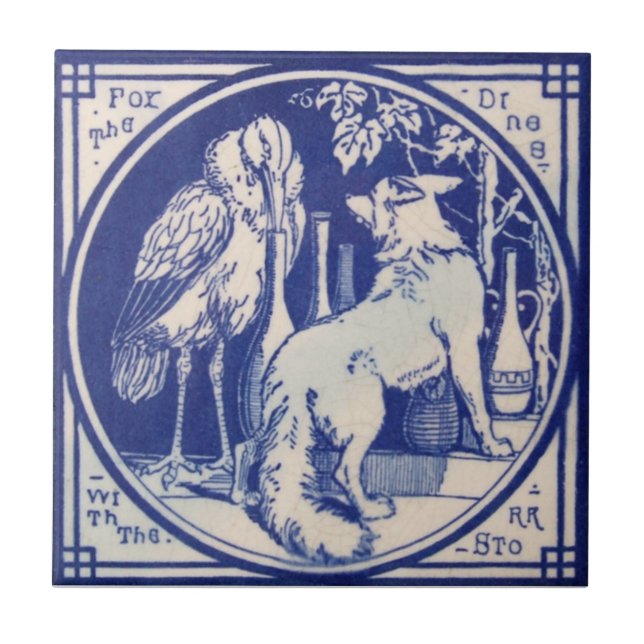 Azulejo Antigüedad Transferware de la reproducción VT0061 (Frente)