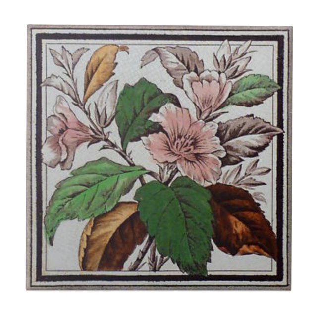 Azulejo Antigüedad Transferware de la reproducción VT0089 (Frente)