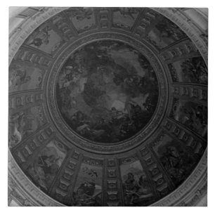 Azulejo Antiguo Francia París cúpula fresco Charles la fos