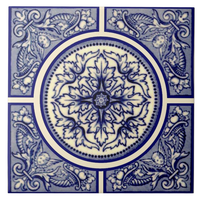 Azulejo Antiguo período de reproducción de Cherubos de Cre (Frente)