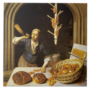 AZULEJO ANTIQUE OVEN BAKER ,BAKERY BREAD TIENDA