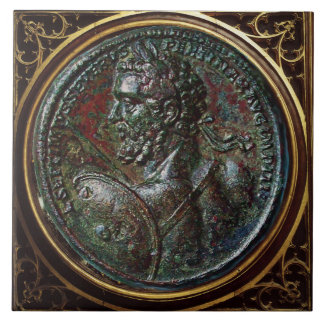 AZULEJO ANTIQUE ROMAN BRONZE MEDALLION SEPTIMUS SEVERUS