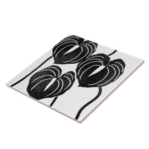 Azulejo Anturio tropical y hawaiano