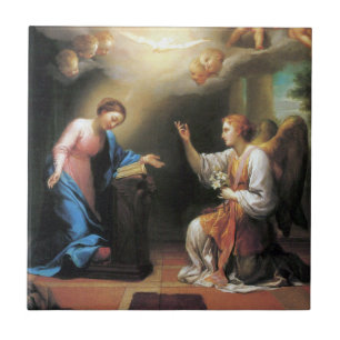 Azulejo Anunciación de Anton Raphael Mengs