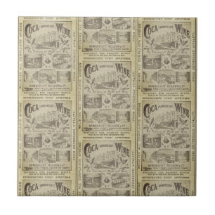Azulejo Anuncio de periódico antiguo de cocina