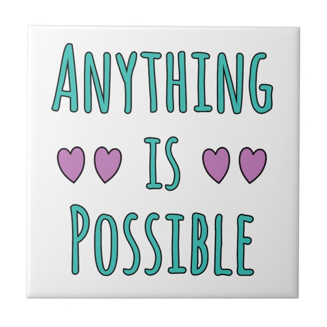 Azulejo Anything is Possible (Frente)