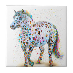 Azulejo Apaloosa Pony Cerámica Tile