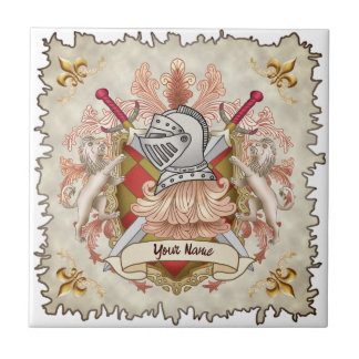 Azulejo Apellido de la protección familiar de Red Knight
