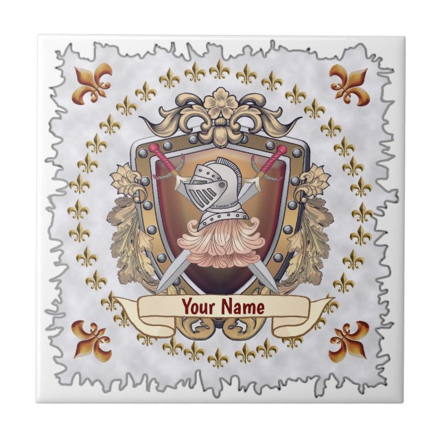 Azulejo Apellido Escudo de Caballero (Frente)