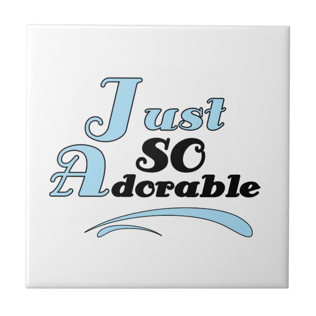 Azulejo Apenas tan adorable (Frente)