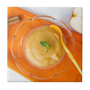 Azulejo Aplausos con canela y cuchara naranja