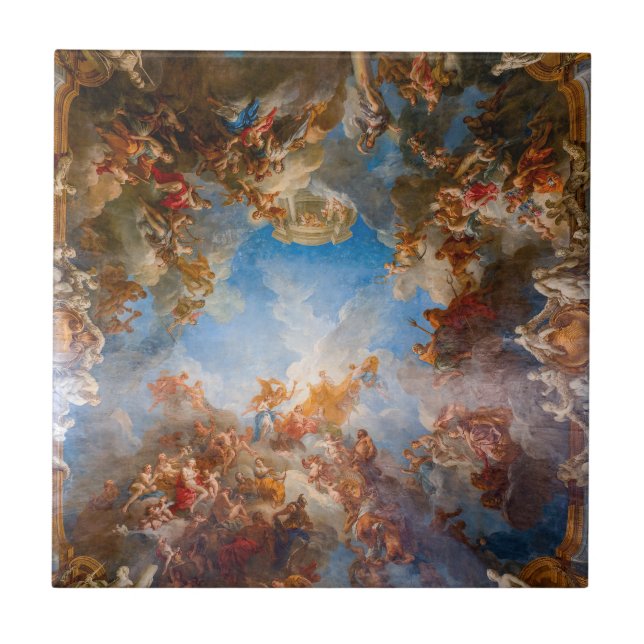 Azulejo Apoteosis de Hércules en el castillo de Versalles (Frente)