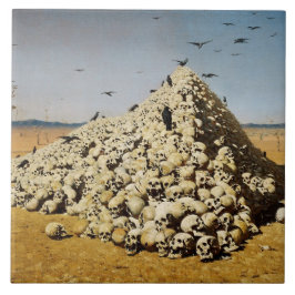 Azulejo Apoteosis de la guerra (muerte y destrucción) (cal