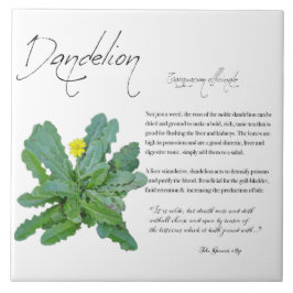 Azulejo Apothecary: Dandelion | Mosaico cerámico