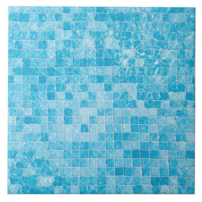 Azulejo Aqua Blue Ceramic Tile (Frente)