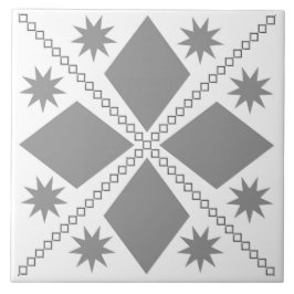Azulejo Aqua Diamond Fun | Filtro blanco y negro |