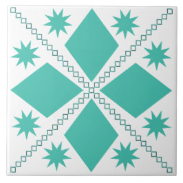 Azulejo Aqua Diamond Fun | Fondo blanco |