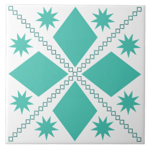 Azulejo Aqua Diamond Fun   Fondo blanco  
