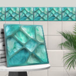 Azulejo Aquamarina - collage de células<br><div class="desc">Aquamarina - collage de células</div>