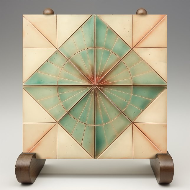 Azulejo Aquamarine Starburst Earthy Copper (Subido por el creador)