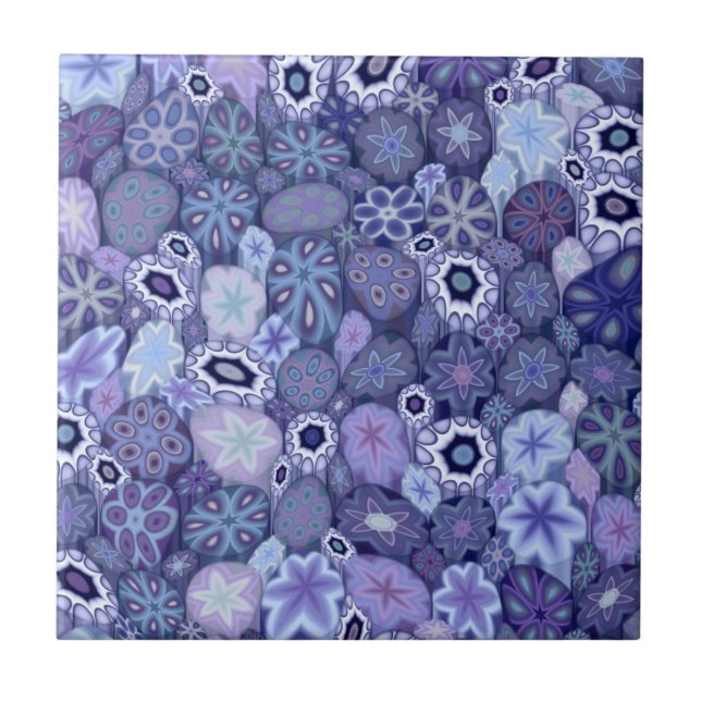 Azulejo Arándano Millefiori (Frente)
